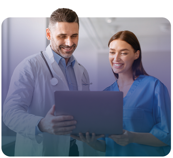 doctors looking at computer