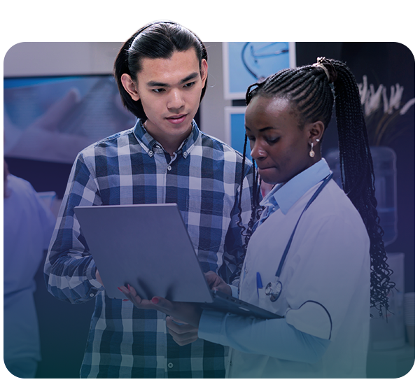 Doctor meeting with professional